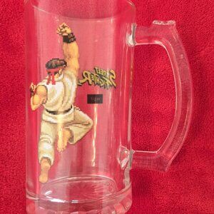 HUF Street Fighter II 2 Beer Glass Mug SNES Genesis Arcade Nintendo